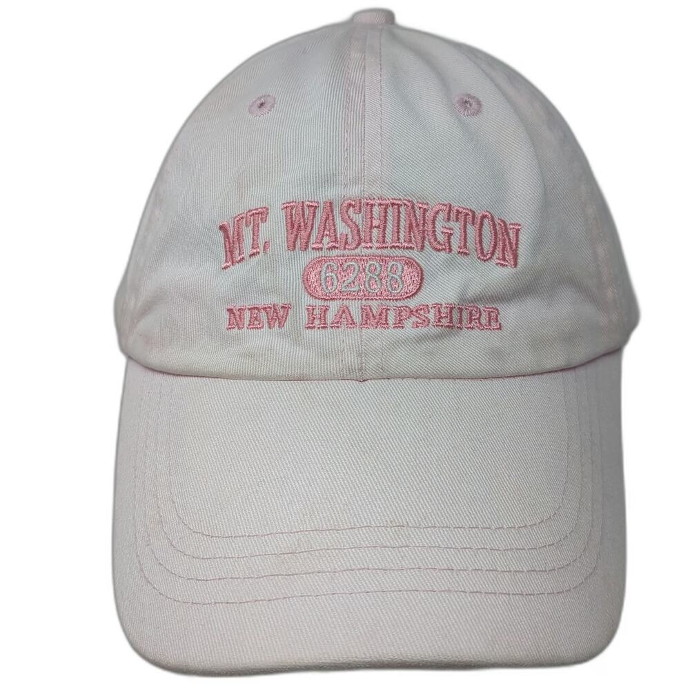 Prairie Mountain Mt Washington New Hampshire Baseball Cap Pink One Size Hat